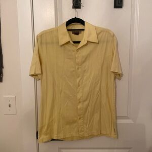 Mens Short Sleeve Button Down Polo